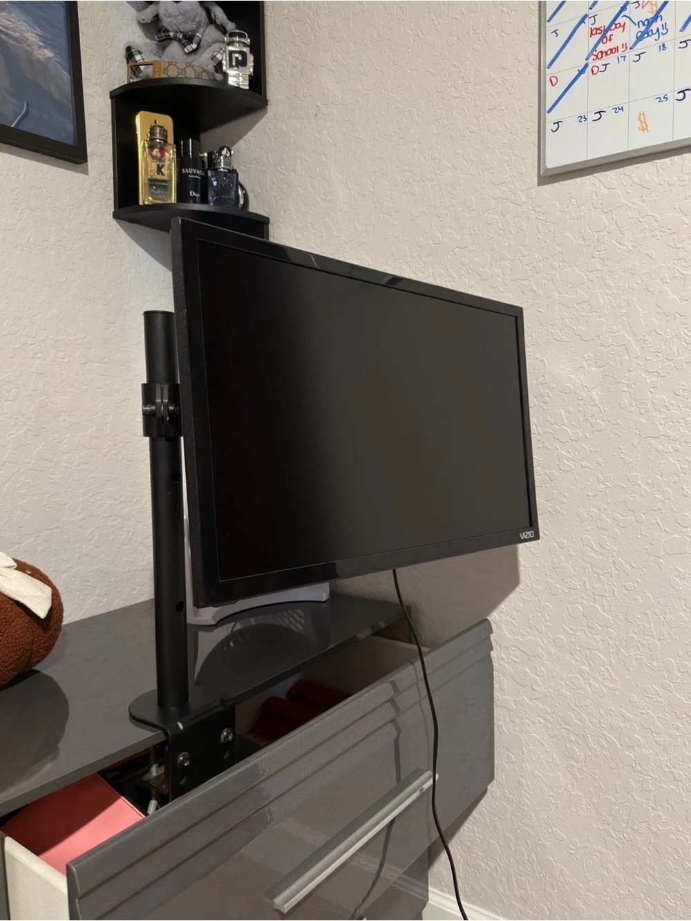Vizio Black Computer Monitor with Adjustable Mount